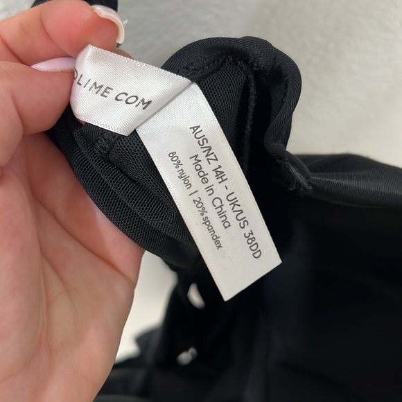 NEW Lilly and Lime Swimwear BLACK BALCONETTE ONE PIECE - Picture 10 of 14